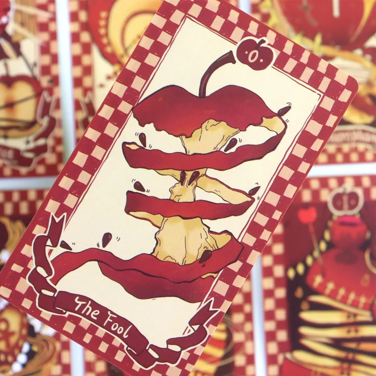 

79 Pcs Tarot Cards Apple Tarot Deck 10.3*6cm Out of Curiosity about The Apples In The Garden of Eden