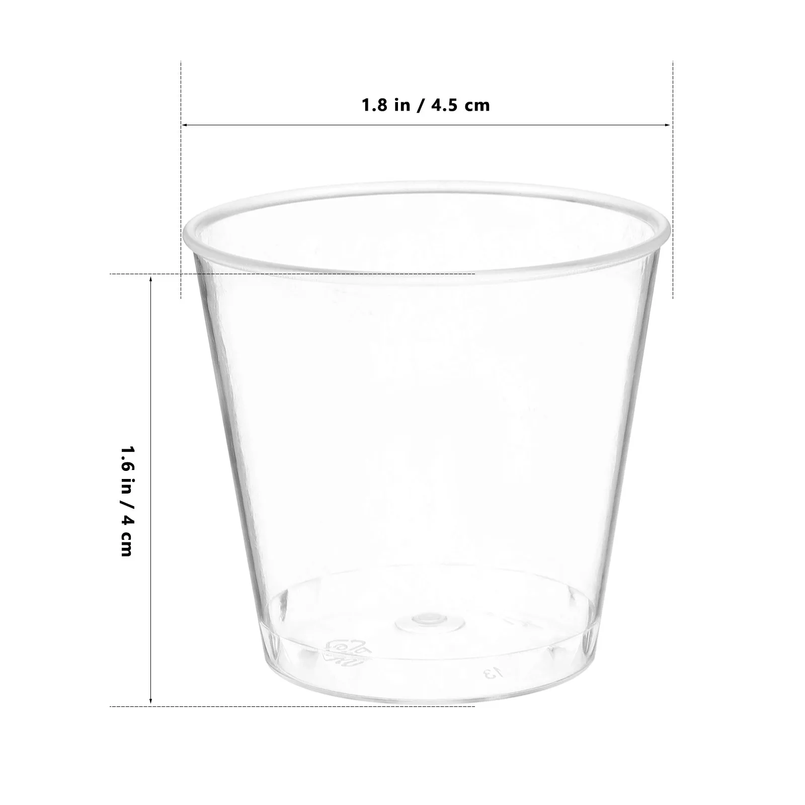 50Pcs Tasting Sample Cups Clear Plastic Disposable Milk Tea Juice Mixing Small Water Beaker Cups Aviation Standard for Sampling