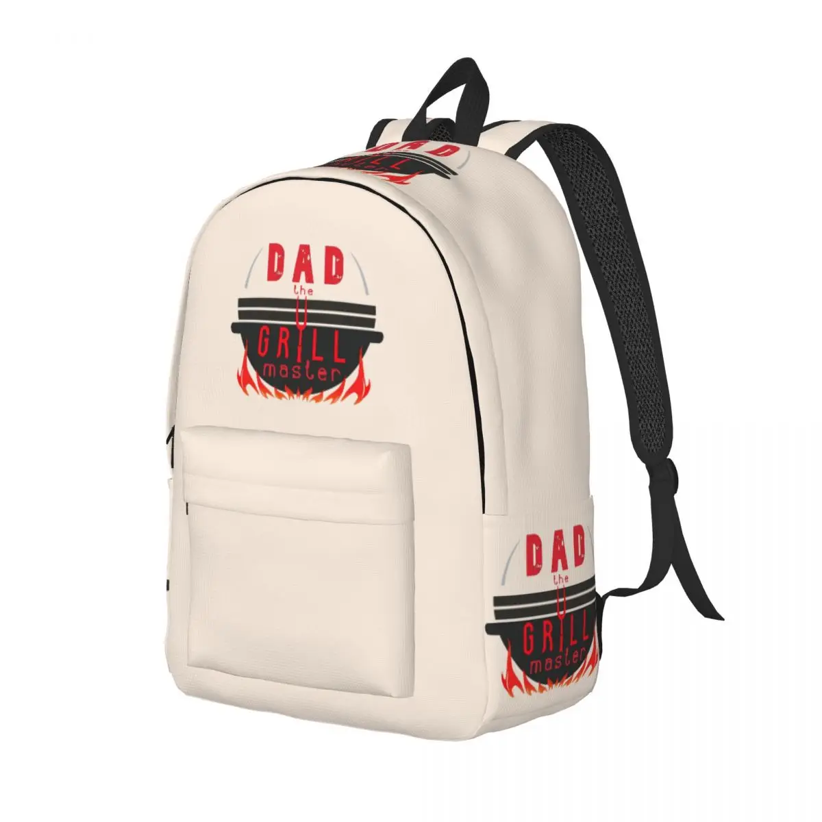 

Dad The Grill Master Backpack Daypack Large Capacity Kids BookBag School Bag Shoulder Bags for Men Women