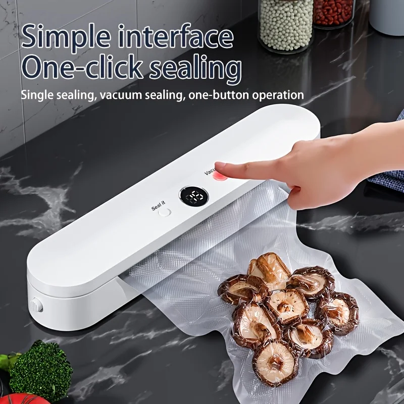 Xiaomi Sigillatrice sottovuoto Confezionatrice automatica Sigillatrice sottovuoto per alimenti Sigillatura sottovuoto per alimenti Secco Bagnato Conservatore alimentare 2 in 1 Casa Nuovo