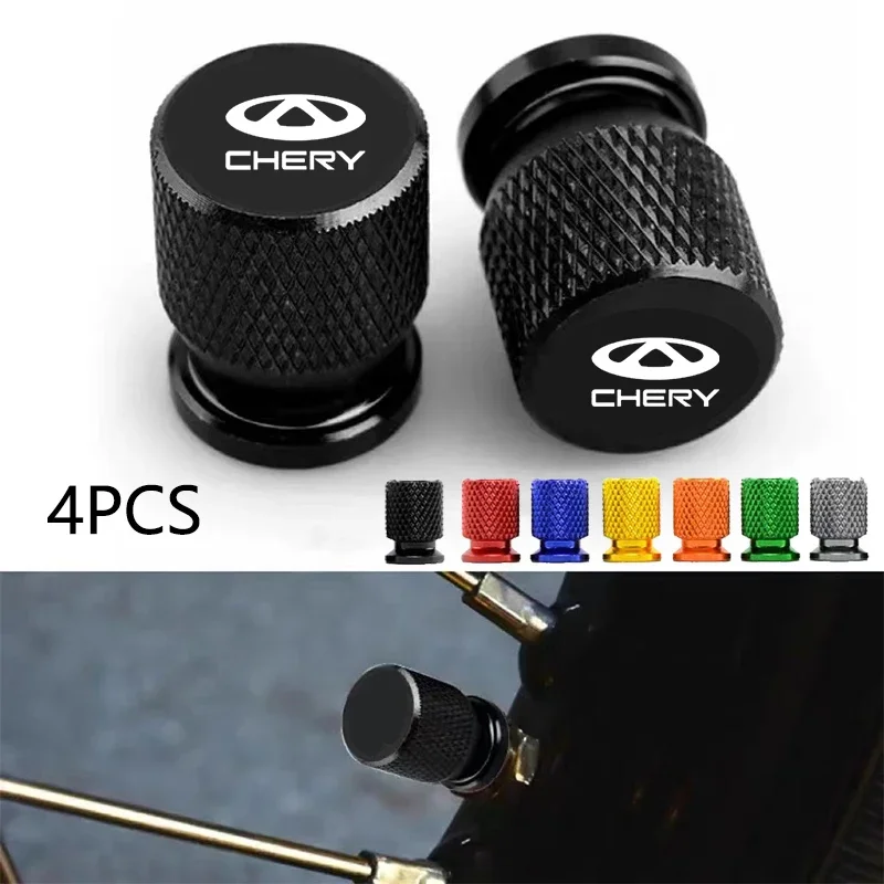For CHERY TIGGO 3 4 5 7 PRO 8 Car Accessories Car Wheel Tire Valve Caps Tyre Stem Covers Airdust Waterproof