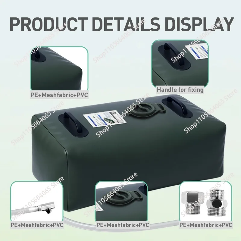 Drinking Water Storage Container Portable Water Storage Bag RV Foldable Water Tank Camping Travel Outdoor Survival
