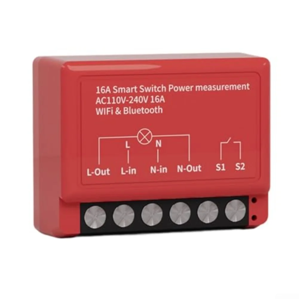 

Модуль интеллектуального переключателя Wi-Fi с дистанционным управлением, мониторингом электрического выключателя и встроенным счетчиком энергии для домашней автоматизации