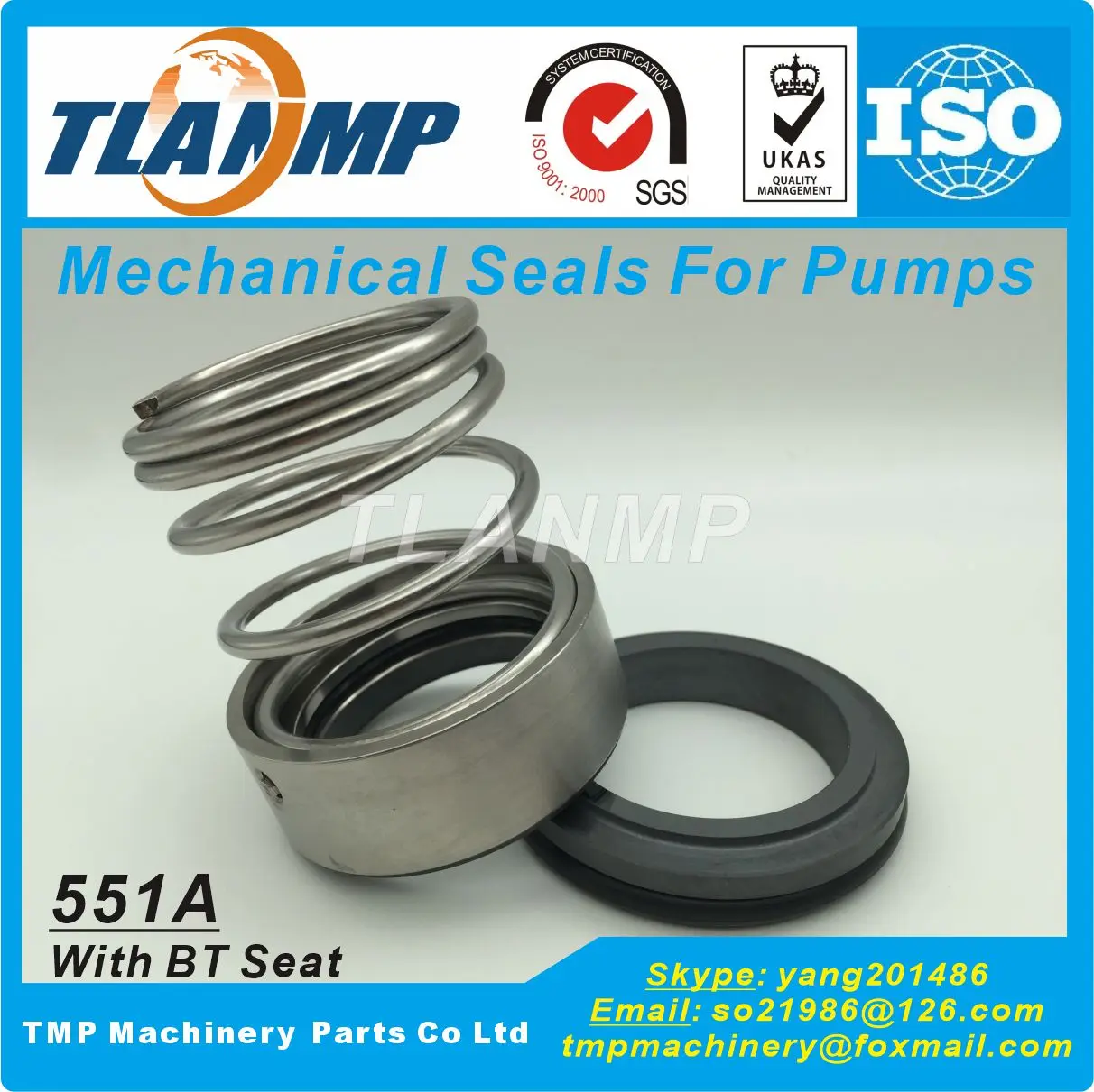 551A-12/14/16/18/20/22/24/25/28/30/32/35 Mechanical Seals (Material:SIC-CA-VIT) - BT-RN,VUL-CAN 12,ROTE-N R2,U2,AES-SEAL T03