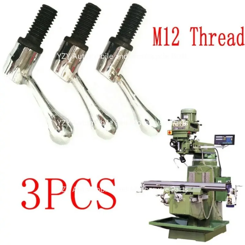 3pcs NEW Part Head Milling Machine Table Lock Bolt Handle M12 Thread CNC Mills Mini Milling Machine Lathe Machine