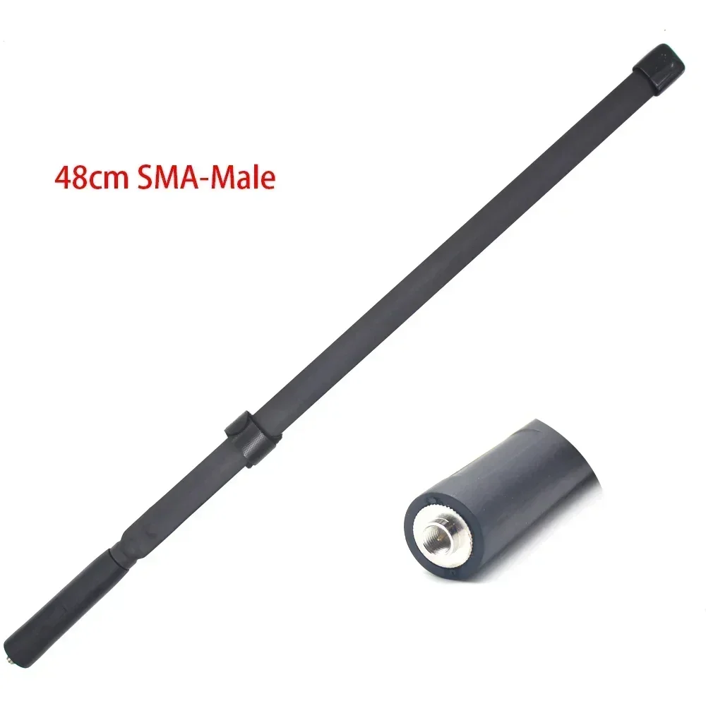 Antenne pliable SMA pour touristes mâles, bande pour YAESU, ICOM, TYT, talperforée, 48cm