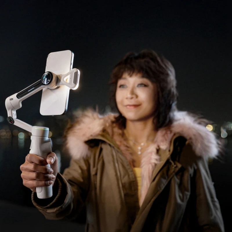 EF-For Insta360 Flow 2 Pro Filler Light Three Colours Three Brightnesses Soft Light For Natural Highlighting