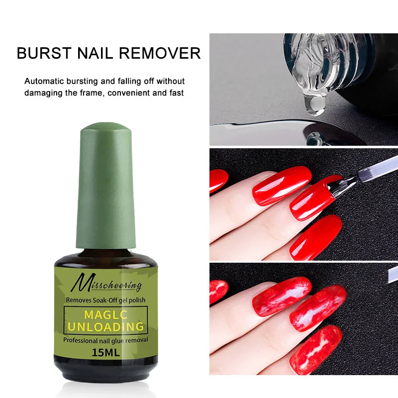 Magiczny płyn do usuwania lakieru do paznokci, szybki preparat do usuwania żelu, czysty płyn do usuwania lakieru UV, do usuwania lakieru semi-permanentnego, narzędzia do usuwania lakieru do paznokci, manicure