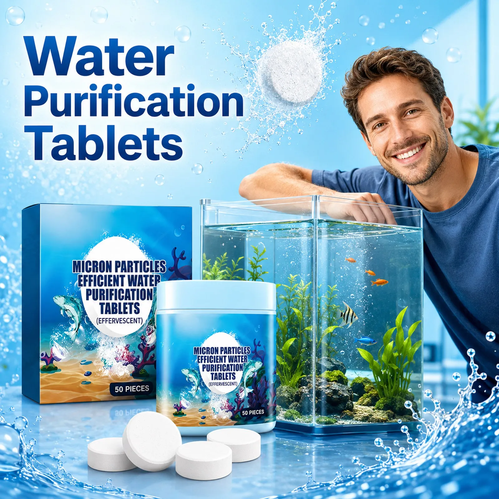 Tabletes Purificadores de Água - Aquarium Fish Yellow avaliação e preço