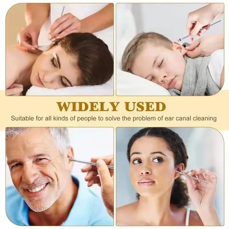 Ear Pick Six-Piece Set Ear Cleaning Ear Picking Earpick Convenient Portable Ear Pick Household for Adults C729