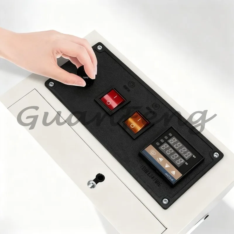 Date Printing Vertical Continuous Belt Sealing Machine, 10mm Sealing Width Plastic Film Bag Sealing Equipment