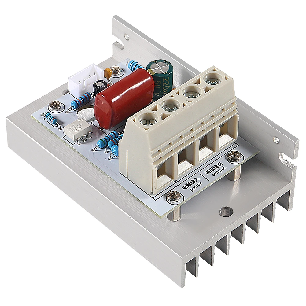 AC 220V 80A 10000W High Power Digital SCR PWM Motor Speed Controller Voltage Regulator Dimming Control Attemperation