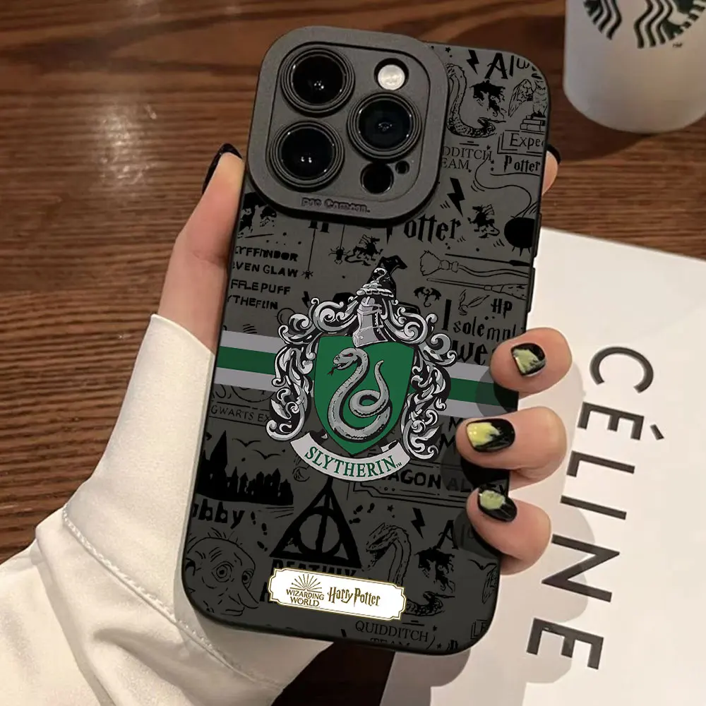 Potters Wand Harries Phone Case For iPhone 17e 17 16e 16 15 14 13 12 11 Mini Air Pro Max XR XSMax Plus Soft Silicone Back Cover view 2