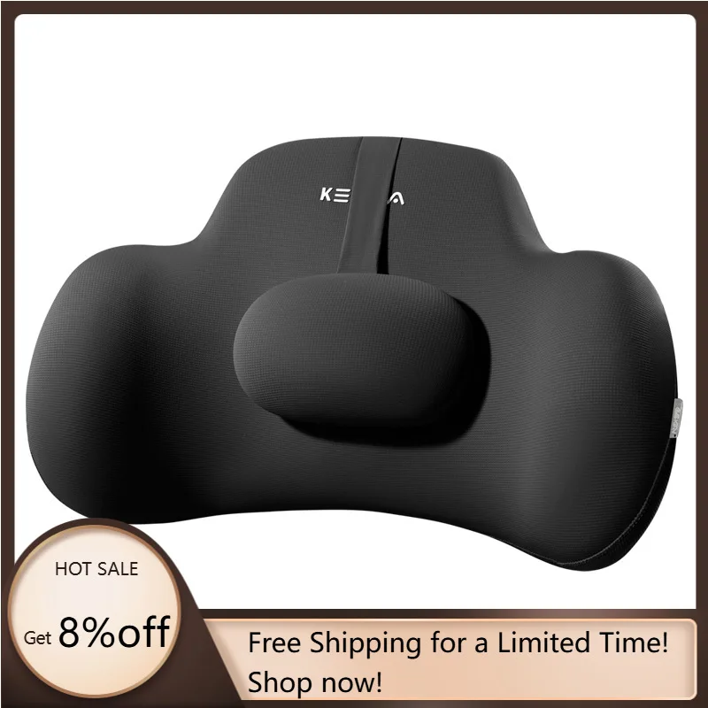 

Ergonomic Memory Foam Travel Neck Pillow Lumbar Support Ventilation Massage Car Seat Cushion Soft Convenient Custom Logo