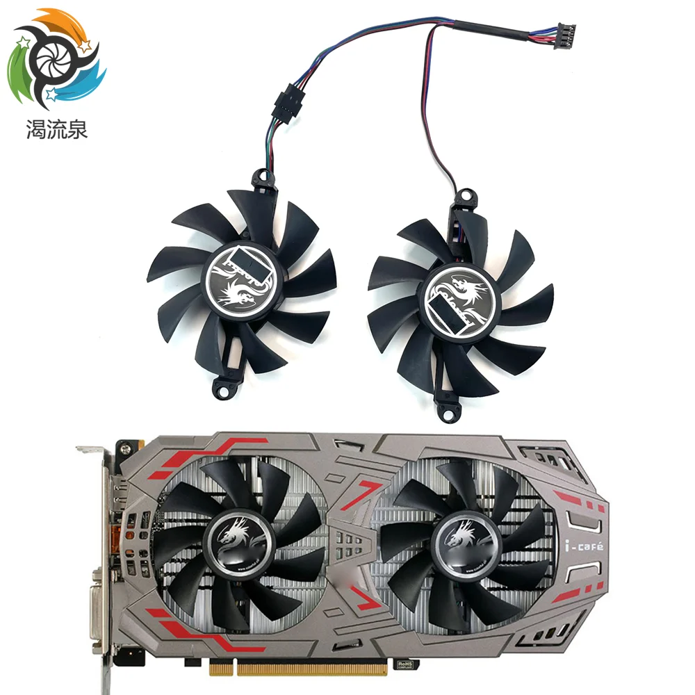 

75MM P106-100 Cooling Fan For Colorful GTX 960 950 1060 1050Ti GTX960 GTX950 GTX1060 iGame GAMING Video Graphics card Fan