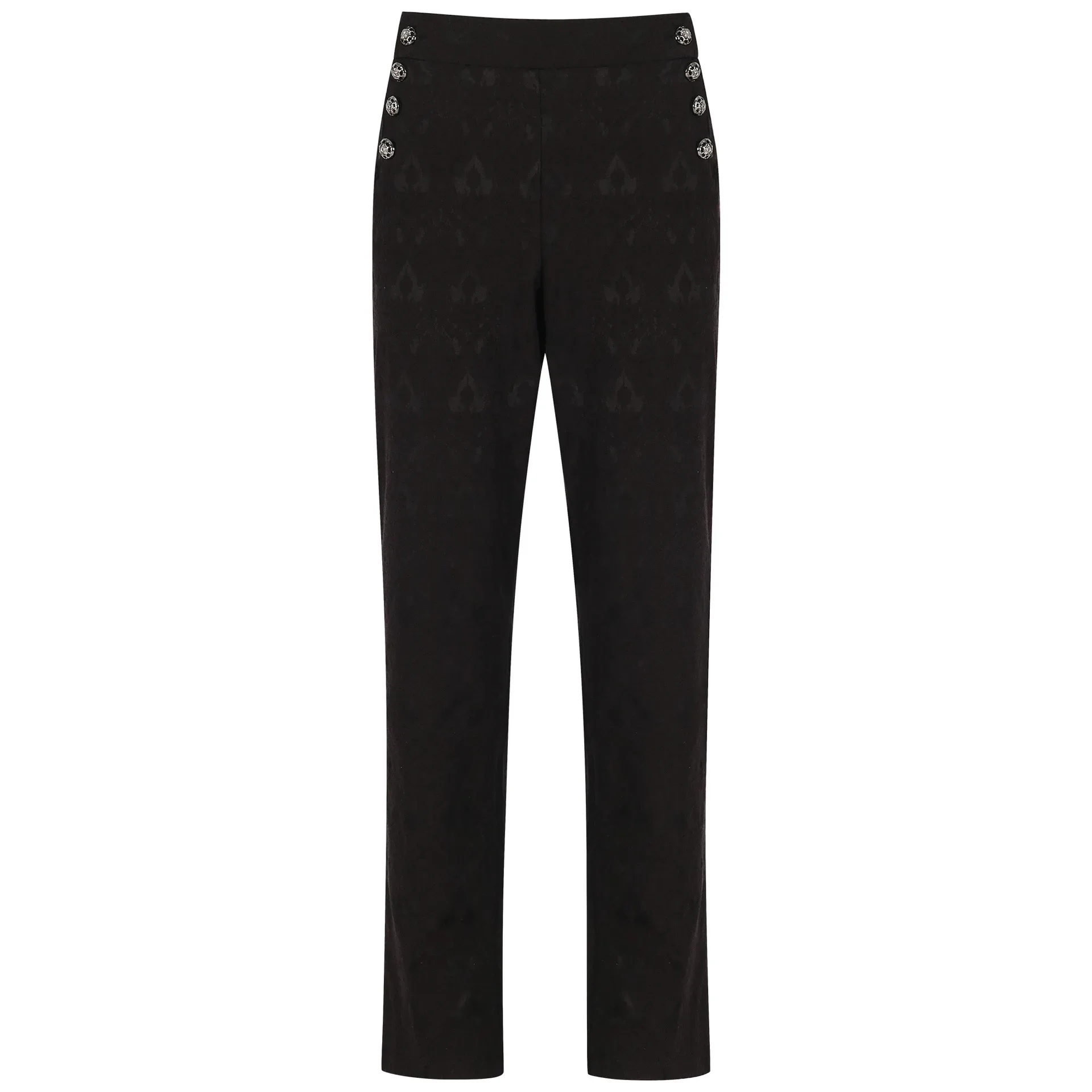 2026 Steampunk Gothic Men Pants Wedding High Waist Slim Fit Men Trousers Retro Pants Punk retro men's uniform overalls