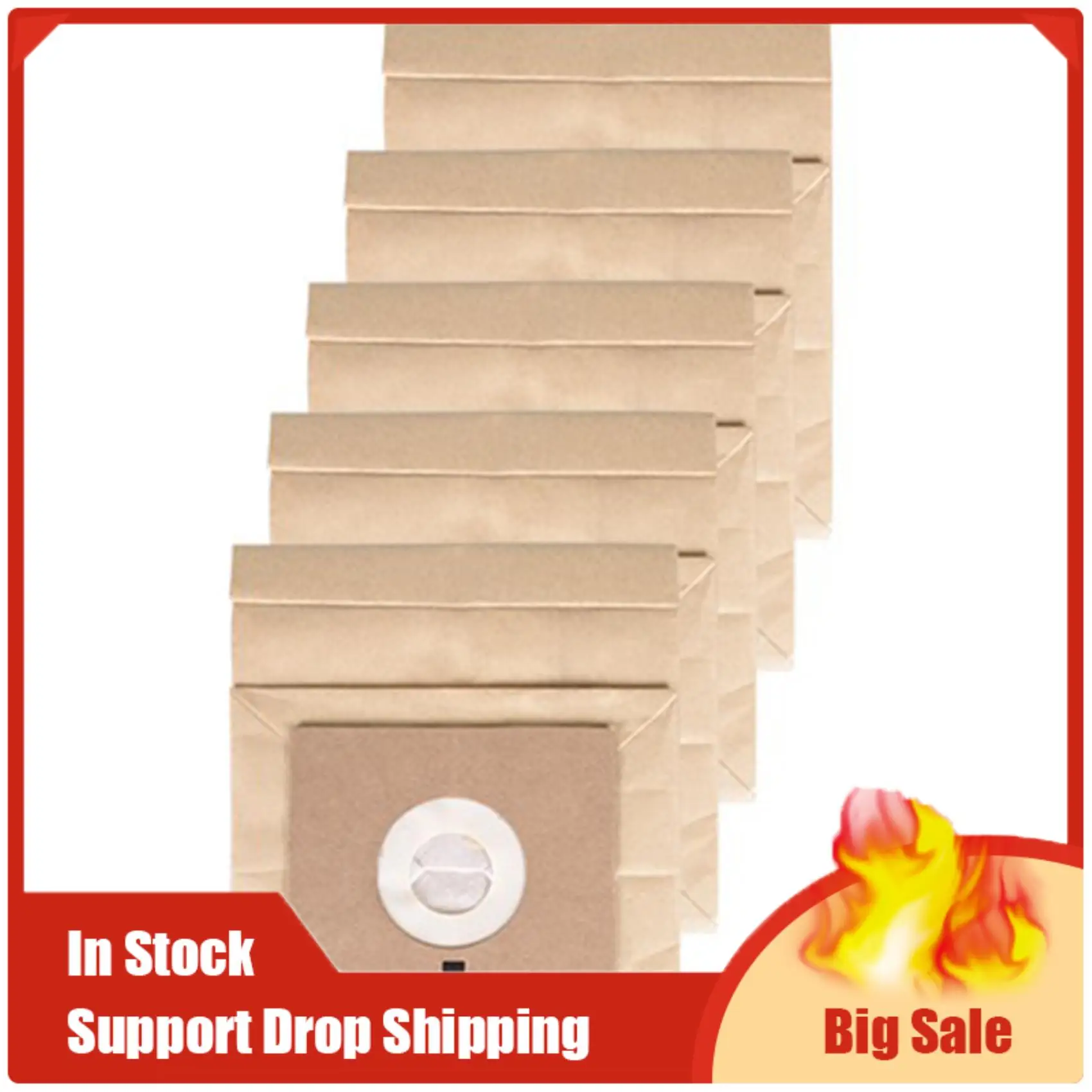 ~【IN Stock】5Pcs For Electrolux//Sharp//Pensonic Vacuum Cleaner Replacement Paper Dust Bags 110Mmx100mm