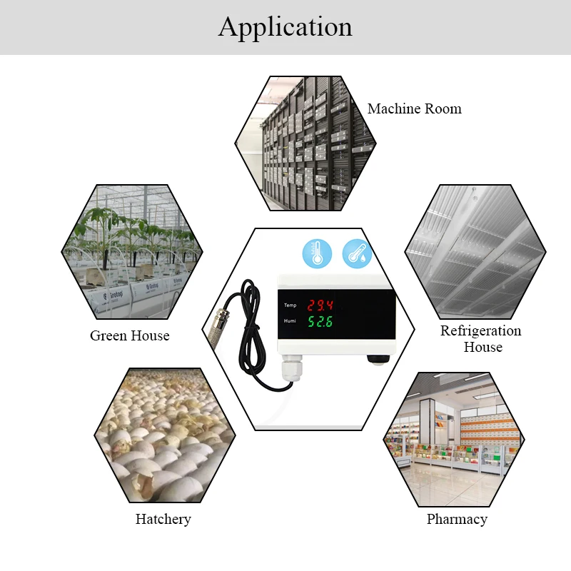 Tuya-termómetro de temperatura WIFI, higrómetro de humedad, Detector, Sensor de alarma, controlador de termostato para el hogar, aplicación Smart Life