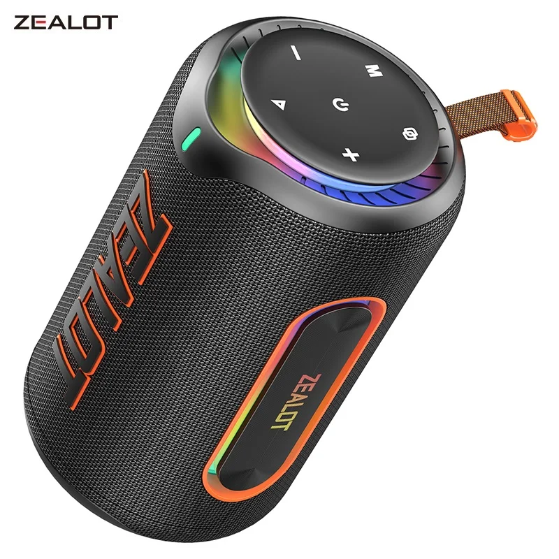 

Zealot_MP1 Portable Bluetooth Speaker 60W StormBox Blast Outdoor Wireless Speaker IPX6 Waterproof Party Camping Speaker 12H ZEAL