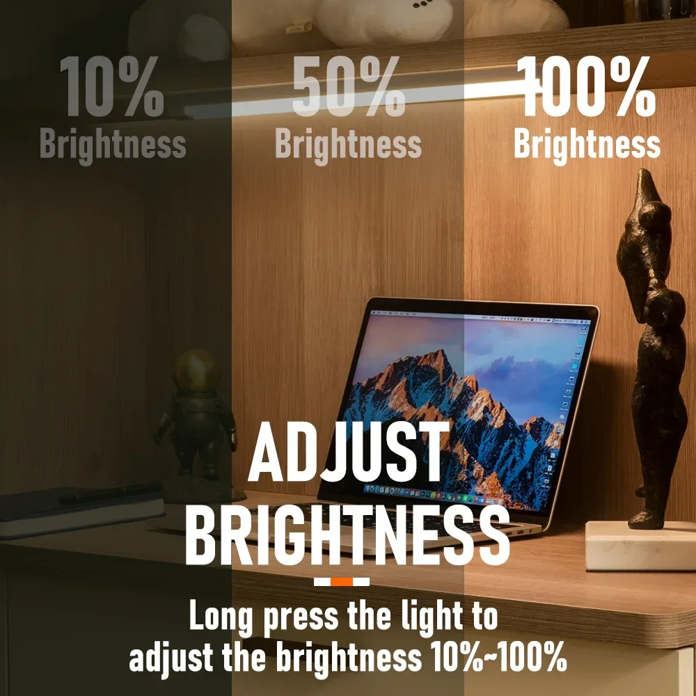 لاسلكي PIR محس حركة LED أضواء تحت الكابين الإنسان التعريفي USB شحن ضوء الليل غرفة نوم الممر المطبخ الجدار مصباح