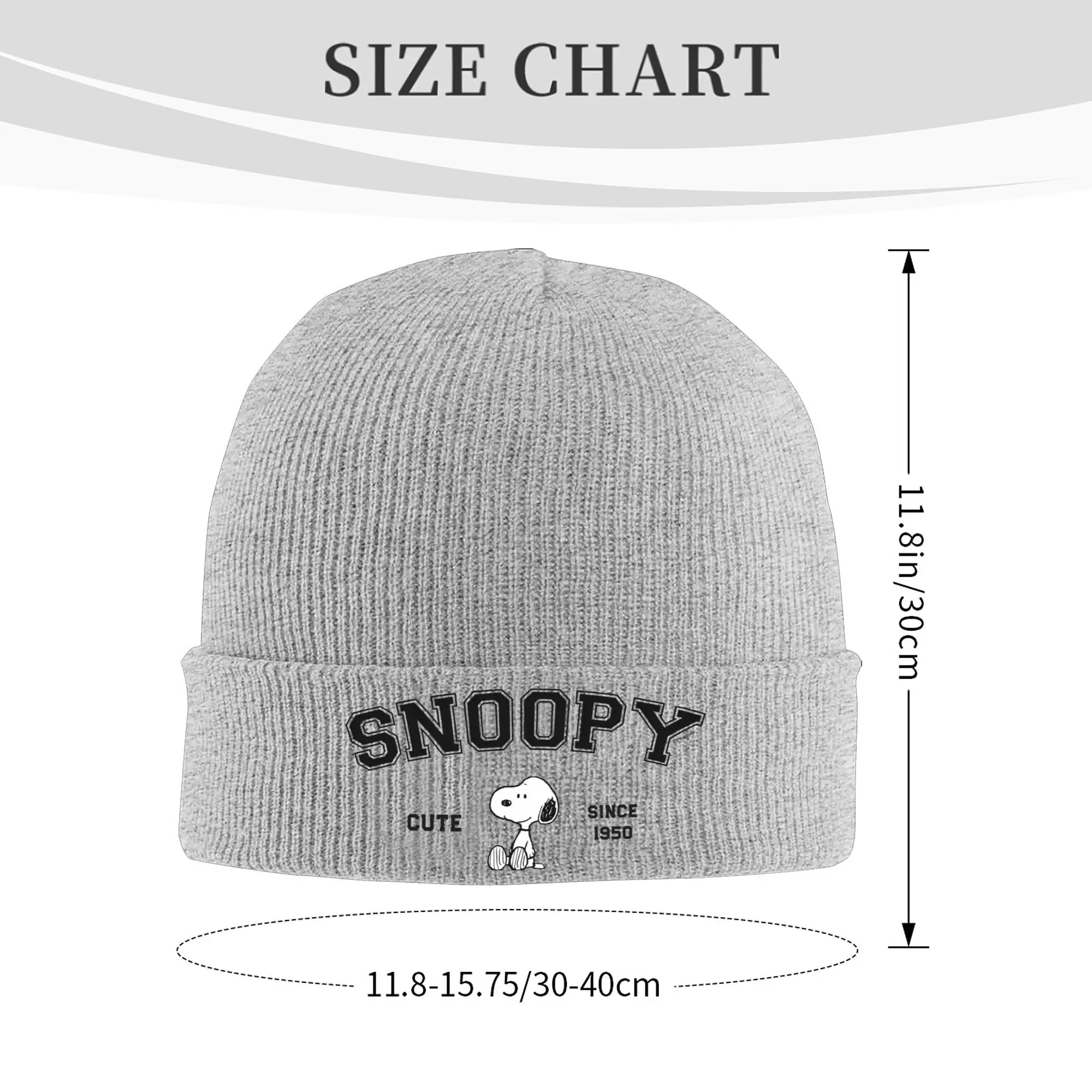 Comic Peanuts Vintage Snoopy Knitted Hat Beanies Autumn Winter Hats Warm Unisex  Fashion Cute Cartoon Dog Caps Men Women Gifts