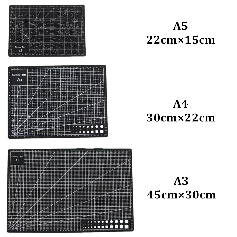 A3 A4 A5 Multifunctional PVC Cutting Mat DIY Handicraft Art Engraving Board Paper Carving Pad High Elasticity Toughness Durable