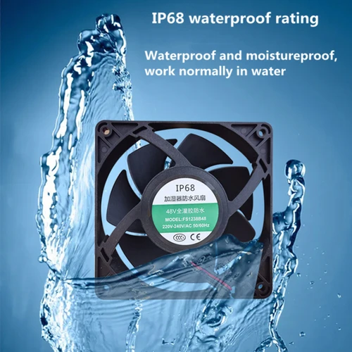 12cm 120*38mm 12025 12V 24V 48V 220V humidificador ultrasónico Industrial atomizador ventilador impermeable ventilador de refrigeración