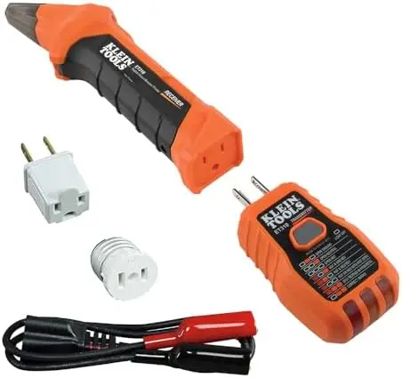 Kit Rilevatore di Interruttori Automatici Klein Tools con Tester GFCI - Set da 2 Pezzi (ET310 e 69411)