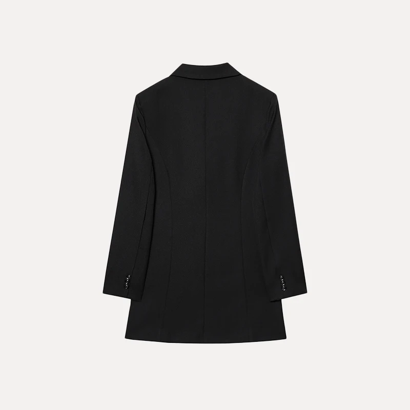 

Ele Long Commuter Sle Women's Suit Jaet 2025 Summer New Arrival Z Pure Polyester Fiber Long Sve Color