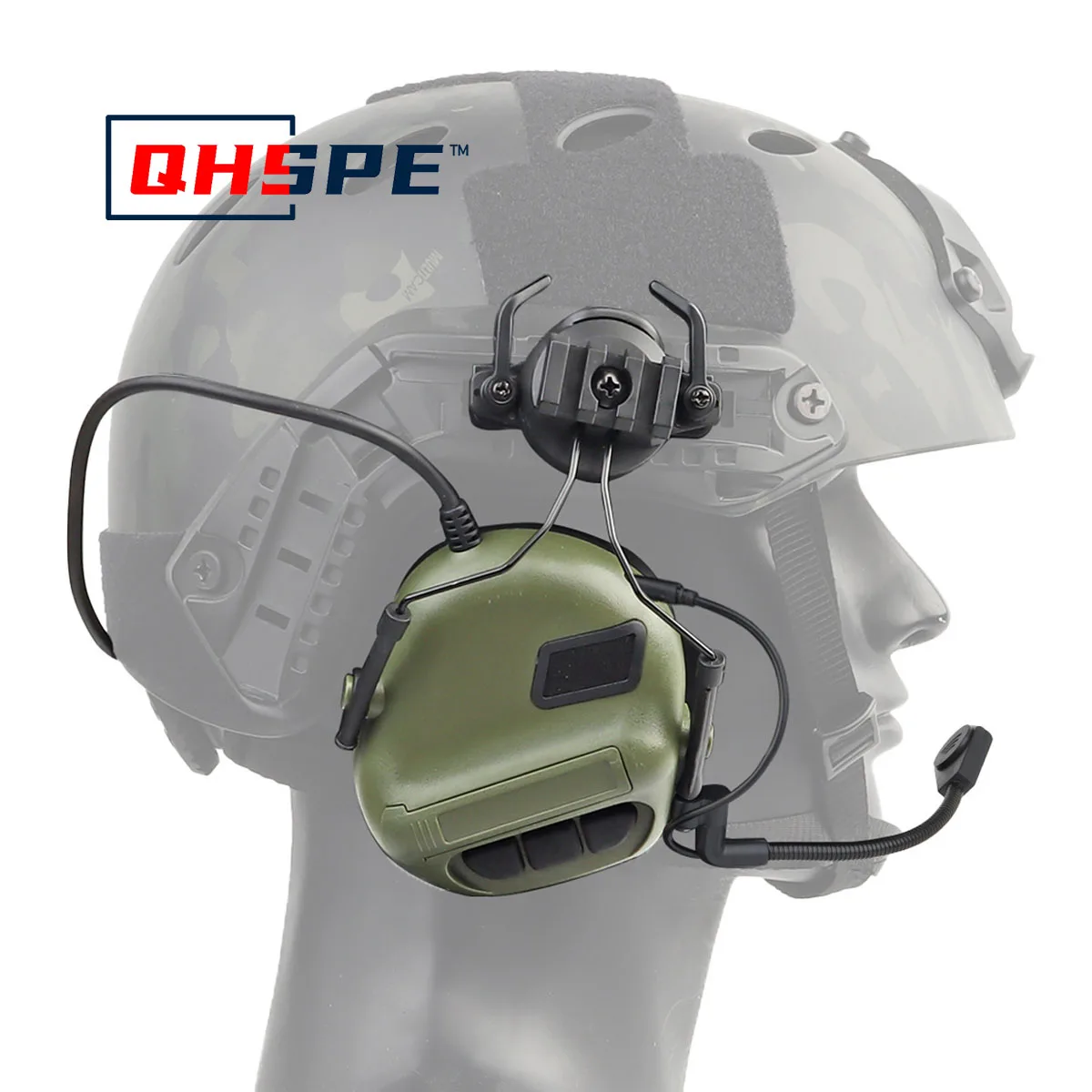 新しいヘルメットマウントヘッドセット-ノイズフリーのノイズキャンセリングバージョンのタクティカルヘッドセットコア第5世代チップ