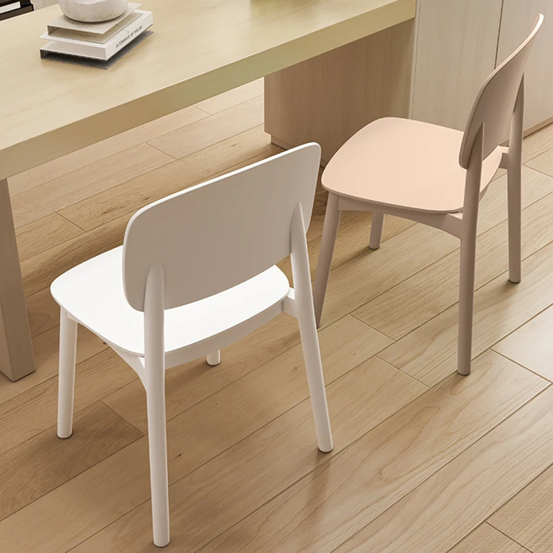 Nordic Modern Dining Chairs European Designer Trendy Minimalist Dining Chairs Plastic Lazy Sedie Sala Da Pranzo Furniture