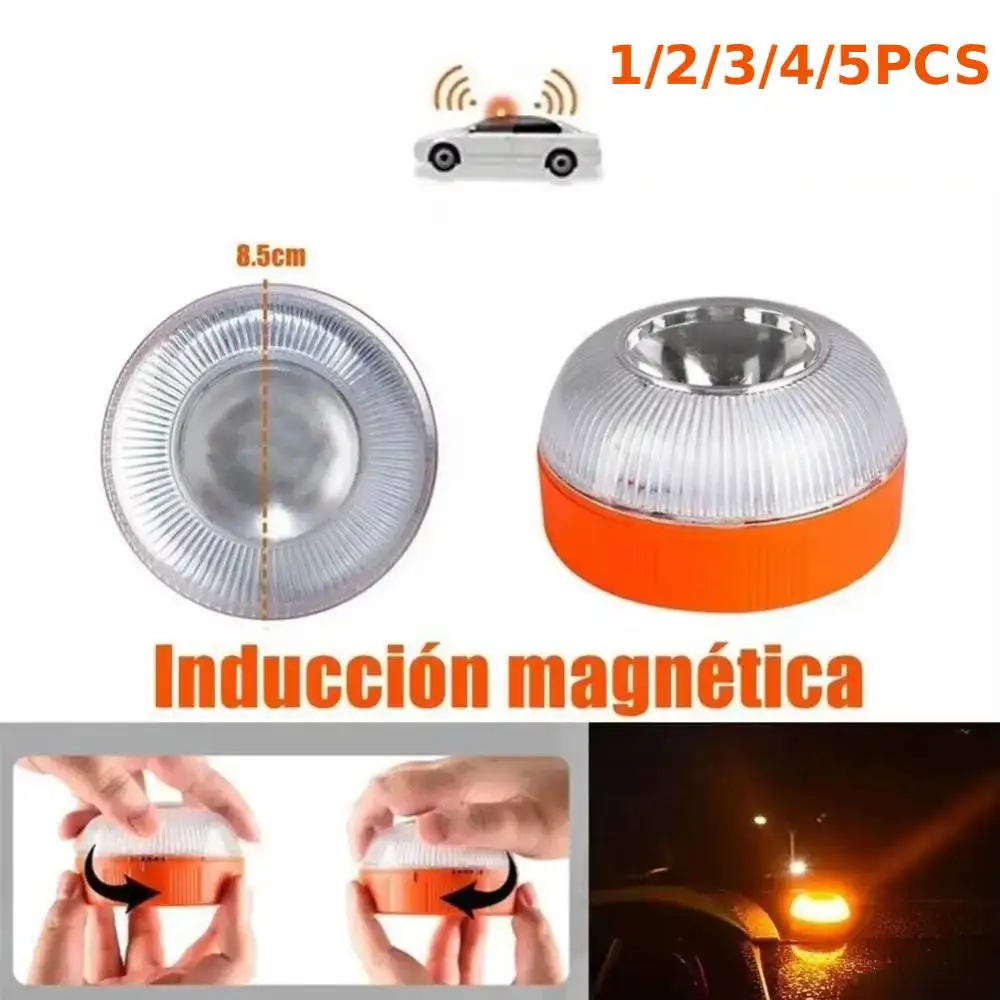 Spanish  Car Warning Lamp White Light Emergency Light Yellow Light Flashing Lights Traffic Strong Magnetic Induction Electric
