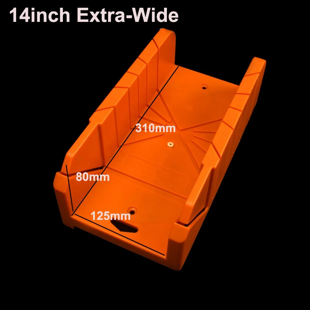 Portable 12/14 inch Saw Clamping Box 45 90 Degree Hand Clamping Miter Saw Box Durable Universal Sawing Guide Slot Woodworking