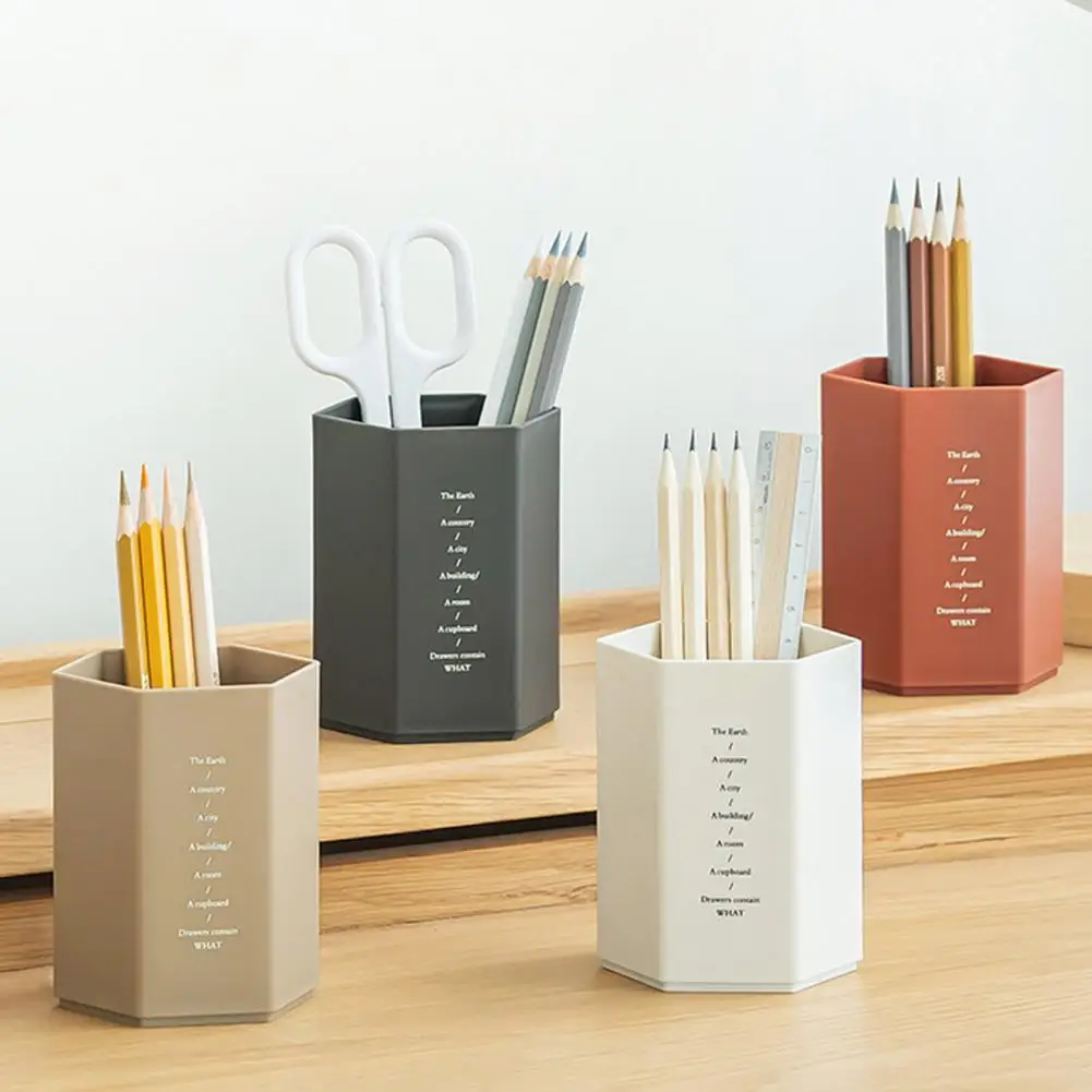 Stationery  Reliable Simple Style Pencil Holder Long Lasting Pen Pot Durable   Office Supplies