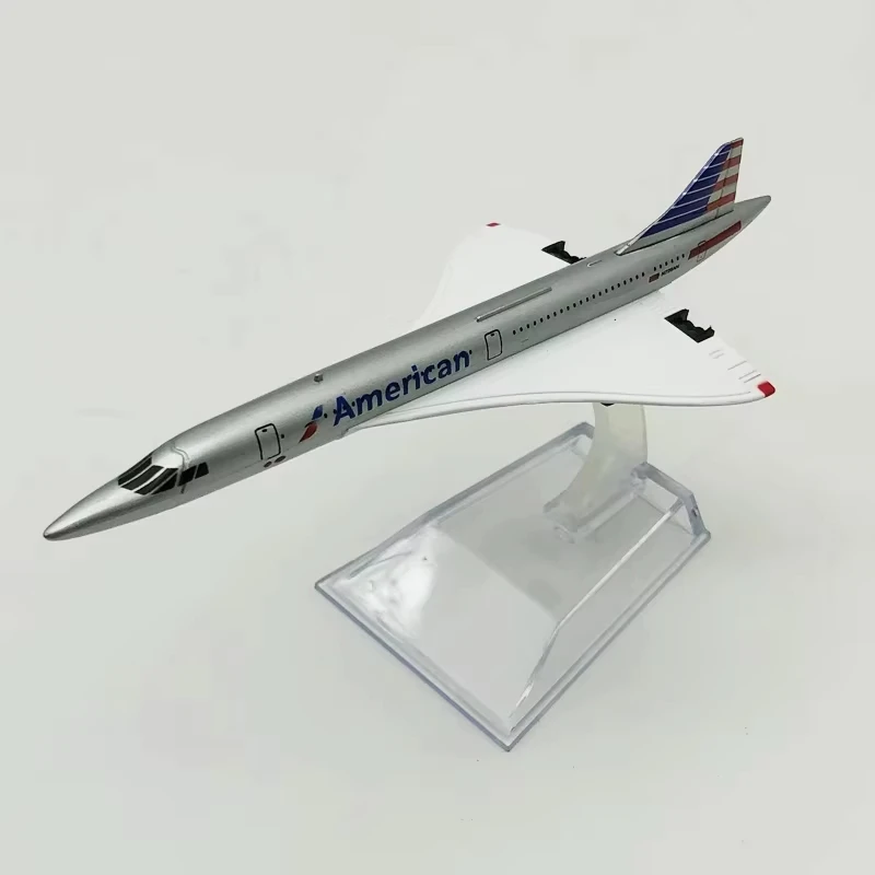 Concorde American Plane Model Aircraft Toy Airplanes Supersonic Airliner Display Gift Collectible