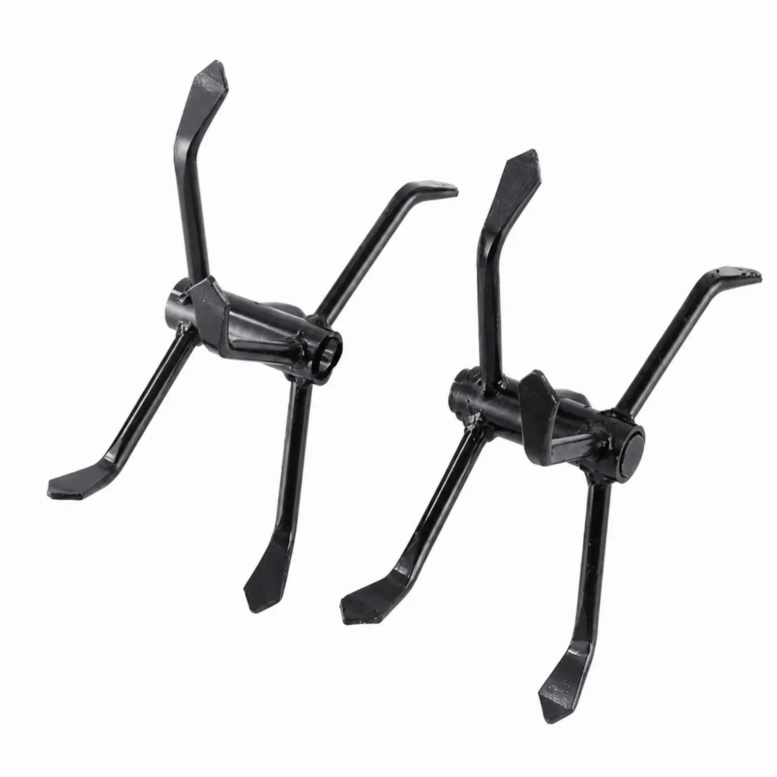 Deep-Tilling Wheel Assembly Black Metal Garden Cultivator Attachment