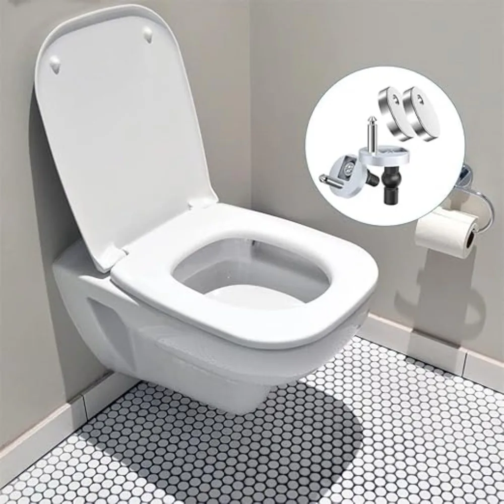 Toilet Seat Fixings for Most Standard Toilet Seats with Top Fix Hinge Release Quick Install Kit