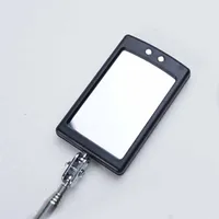 360° Inspection Mirror LED Light Telescoping Mirrors Extend Mechanic Tools Inspection Mirror Telescopic Handle Repairing Tools 6