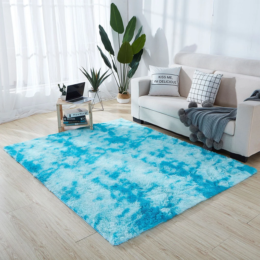 Rectangle Bedroom Carpet Polyester Home Living Room Sofa Area Rug Door Pad Machine Wash Washable Mat Supplies  Coffee