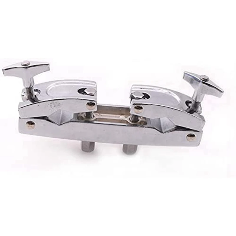 

2X Drum Clamp 2 Hole Silver Multi Clamp Cymbal Stand Mount Holder For Drums Cymbals Musical Parts Cowbell Accessory