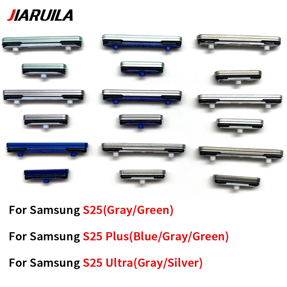 

10Pcs , Side Keys Power and Volume Buttons Replacement For Samsung S25 / S25 Plus / S25 Ultra