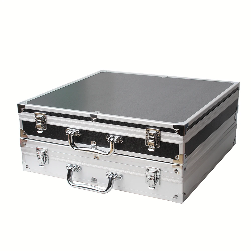 10/18/24 Grids Portable Aluminum Watch Case With Handle For Large Capacity Storage Of Jewelry And Watch Display Case