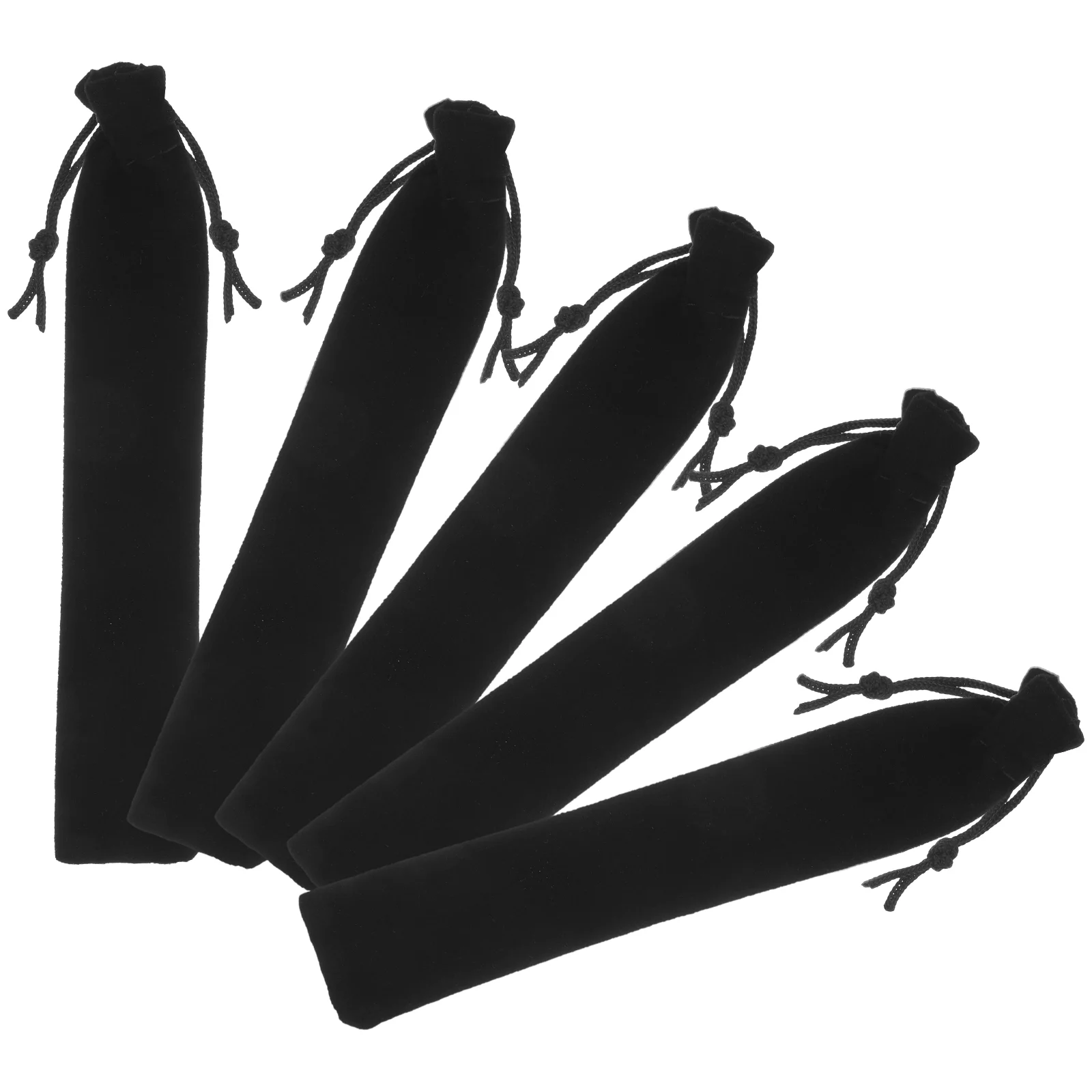 

25 Pcs Kawaii School Supplies Pencil Bag Case for Girl Box Pouch Black Sleeve Children's Kit Large