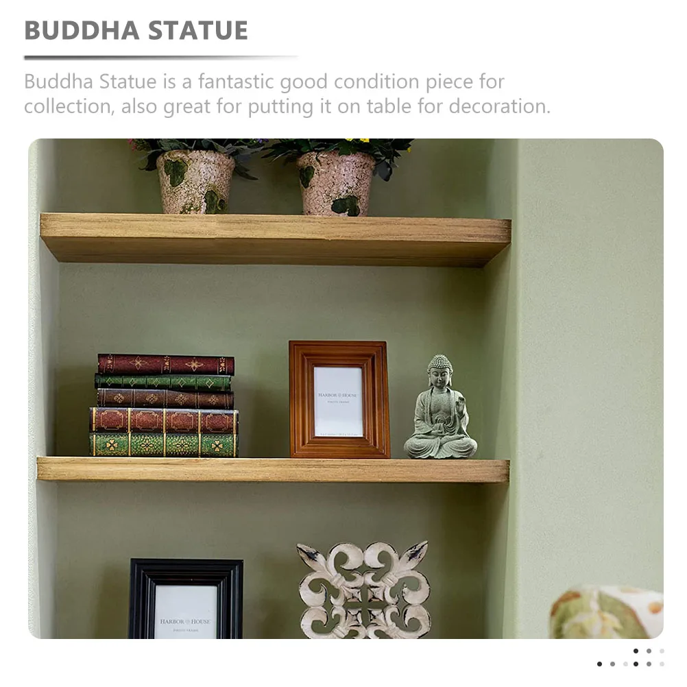 

Fish Tank Buddha Statue Retro Aquarium Sculpture Creative Fish Shelter Decor Decorative Buddha Aquarium Decor Zen Style Craft