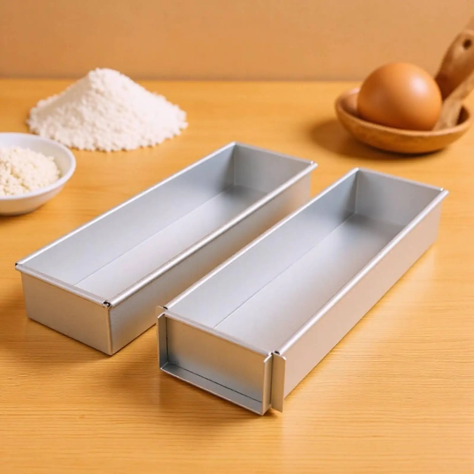 2 Pieces Tiramisu Pan Aluminum Alloy Tiramisu Pan Nonstick for Dessert Making