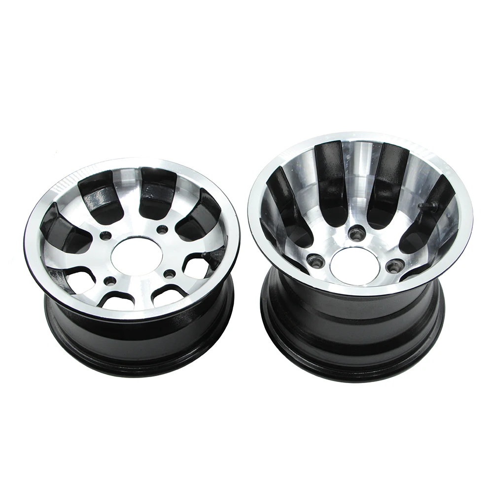 1 Set 10 inch ATV Front & Rear Aluminum Alloy Wheel Hub Rim For 125cc 150cc 200cc 250cc Quad Go Kart UTV Buggy Golf Cart Parts