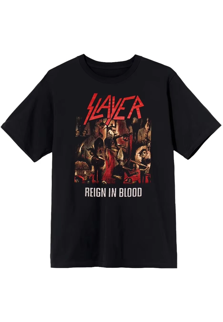 

Slayer God Hates Us All T-Shirt Peripheral Pattern Printing Summer Luxury Brand Cotton Men's and Women's T-Shirts