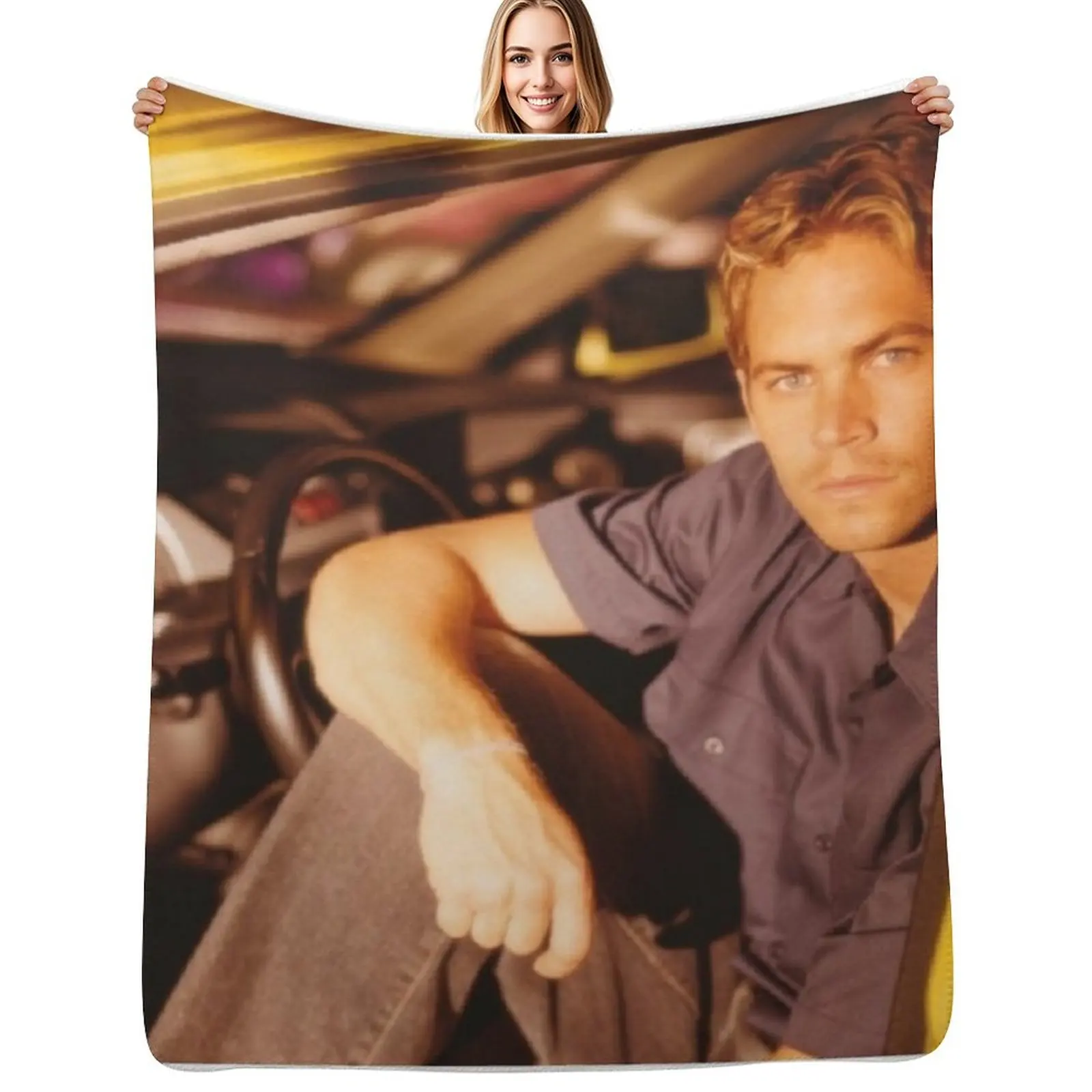 

Paul Walker Throw Blanket Ultra Plush Cozy Blanket for Napping Sleeping