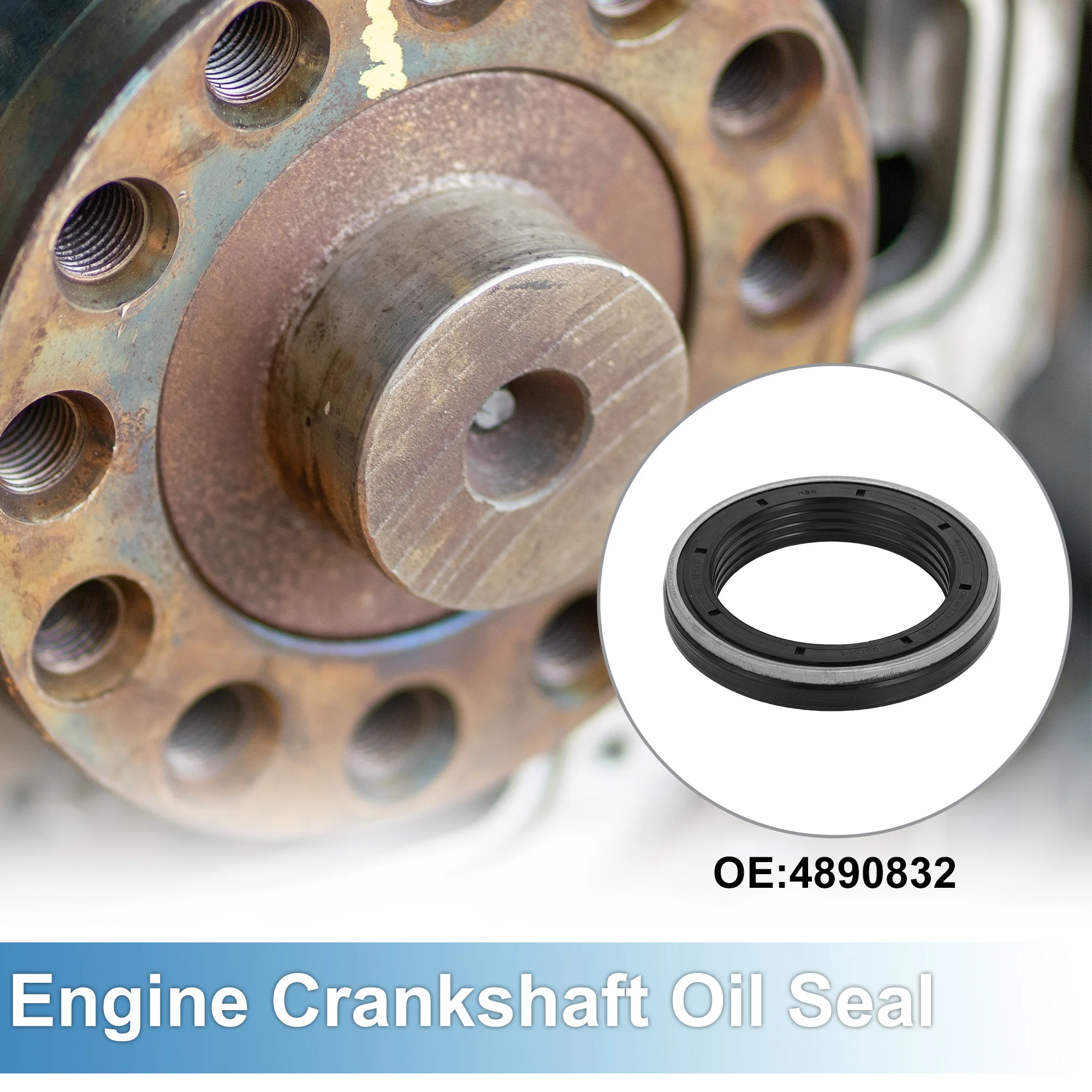 

UXCELL Сальник переднего коленчатого вала для Dodge для QSB ISB 4,5 л 6,7 л No 4890832 Основное уплотнение