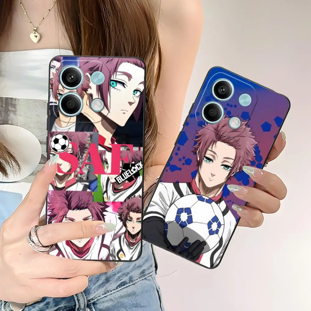 

Blue Lock Itoshi sae Phone Case for POCO M7 M6 M5 M4 M3 X7 X6 X5 X4 X3 Pro GT 5G Colorful Printing Cover Pretty Luxury Cover